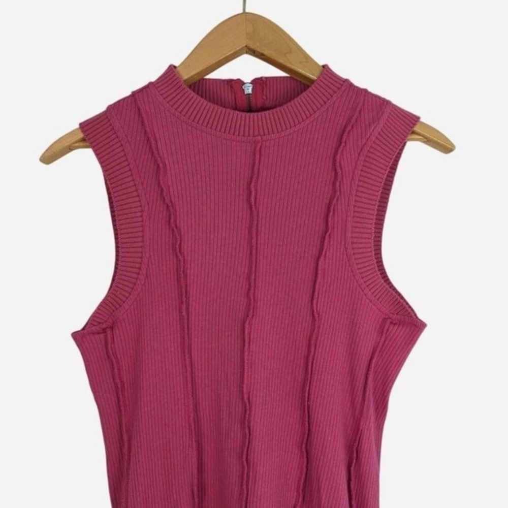 Daily Practice by Anthropologie Buzzer Beater Sleeveless Mini Dress Mauve Medium - Picture 6 of 9